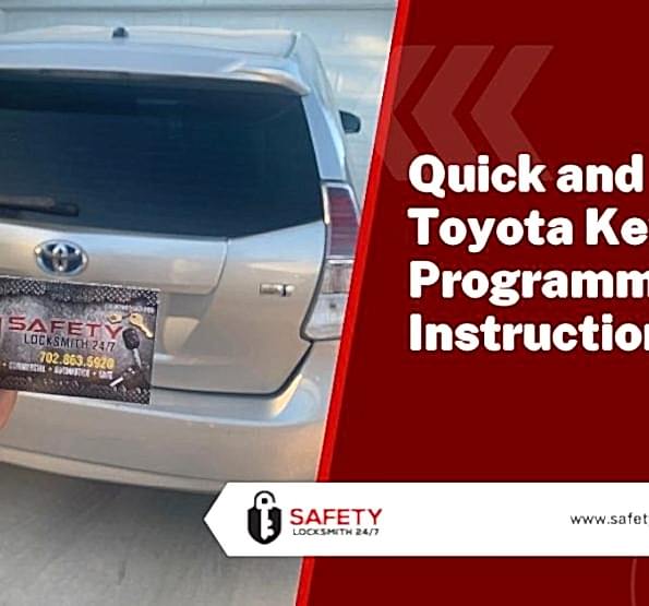 Toyota key fob programming