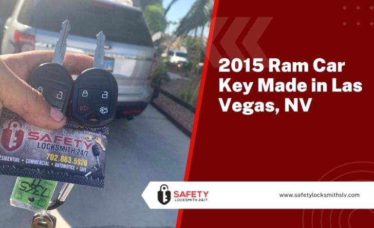 2015 Ram Car Key Made in Las Vegas NV